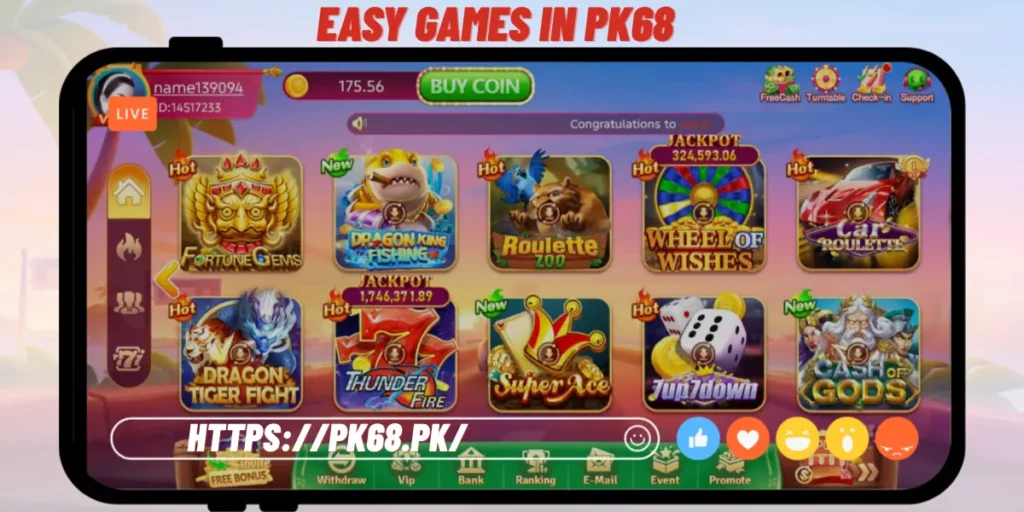 Easy Games in Pk68