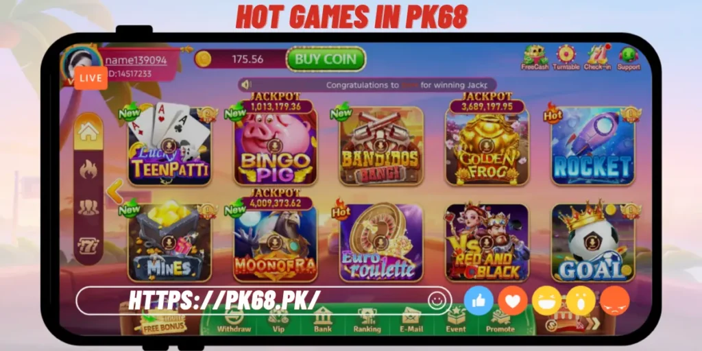 Pk68 hot games
